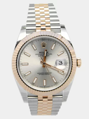 Rolex Sundust 18K Everose Gold Oystersteel Datejust M126331-0010 Men's Wristwatch 41 mm