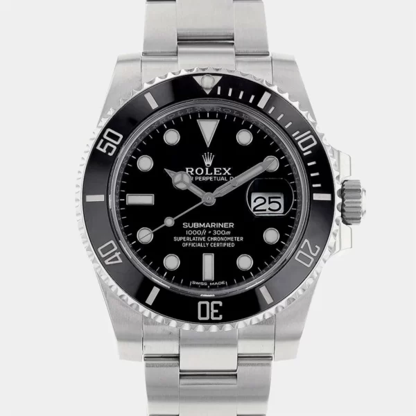 Rolex Black Stainless Steel Submariner 116610LN Automatic Men's Wristwatch 40 mm