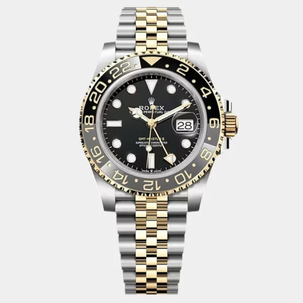 Rolex GMT || Black Dial Yellow Gold & Steel Jubilee 40 MM