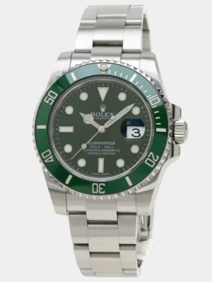 Rolex Black Stainless Steel Submariner 116610LV Men's Wristwatch 40 mm