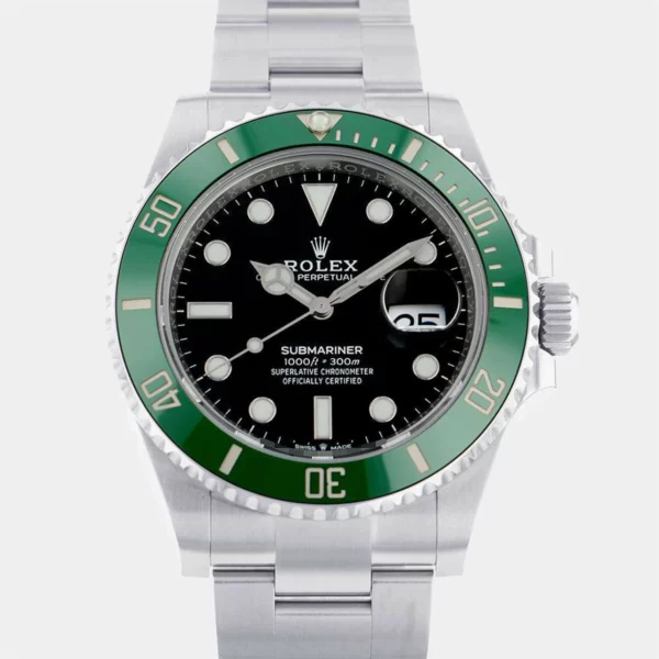 Rolex Black Stainless Steel Submariner 126610LV Men's Wristwatch 41 mm