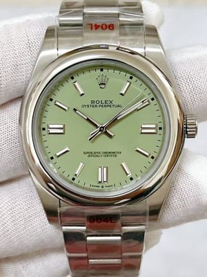 Replica 2025 Rolex Oyster Perpetual Pistachio-green Dial New8825041