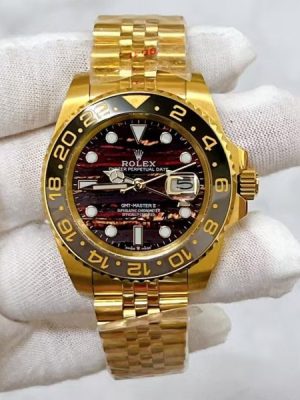 Replica 2025 Rolex GMT-Master II Yellow Gold Tiger Iron Dial New8825046